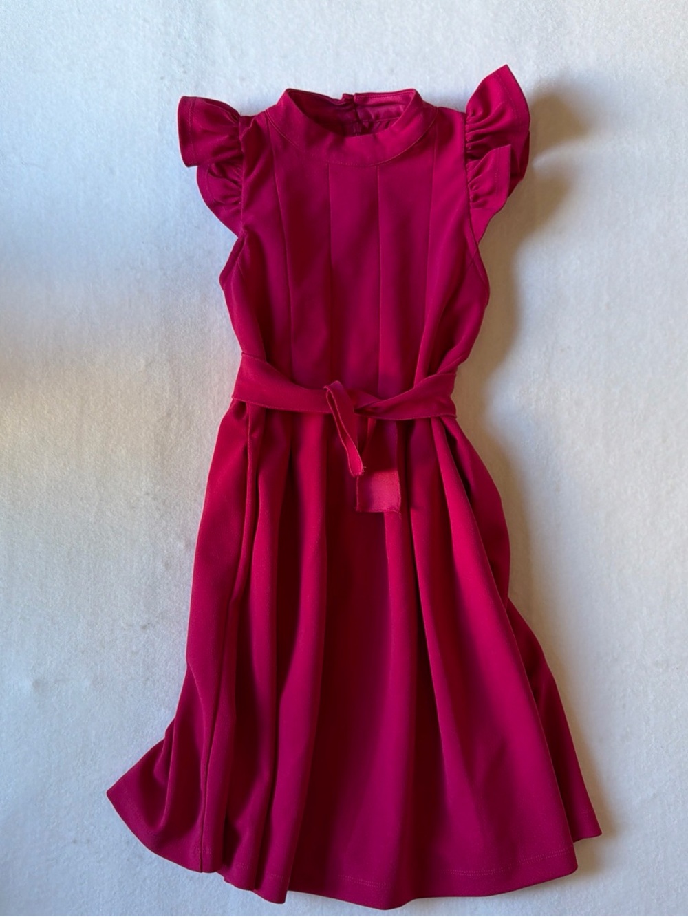 Bonnie Jean Girls Fuchsia Ruffle-Sleeve Party Dress Size 12